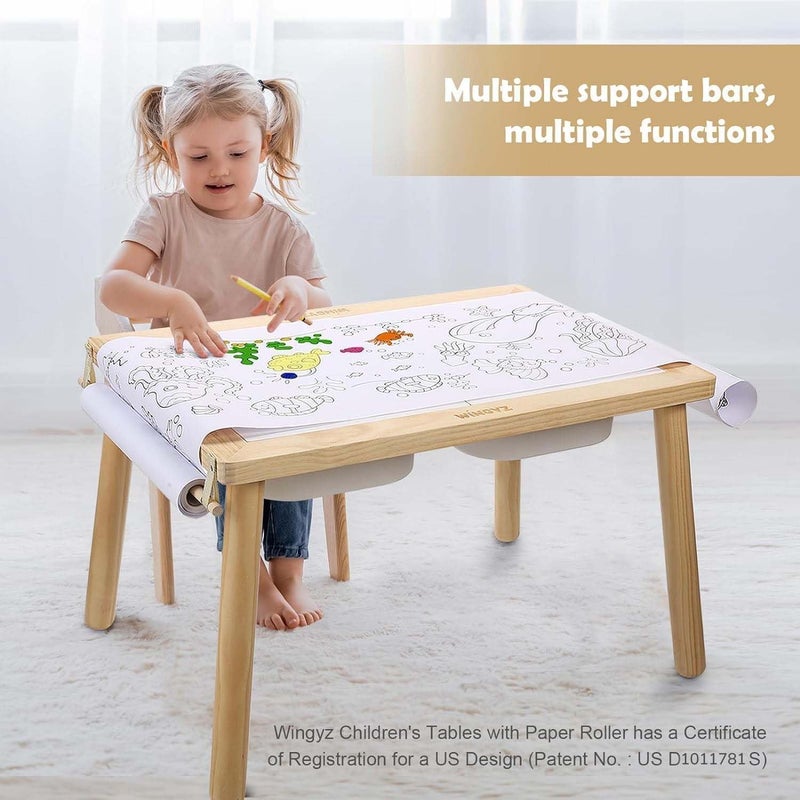 wingyz Kids Table for Play Study Dining Toys Storage, Sensory Tables for Toddler, Activity Table with Storage Bins Birthday Gifts for Boys and Girls - Image 4